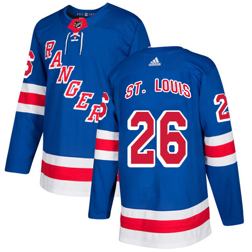 Adidas Men New York Rangers 26 Martin St. Louis Royal Blue Home Authentic Stitched NHL Jersey
